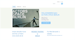 Desktop Screenshot of actors-space.de