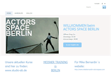 Tablet Screenshot of actors-space.de