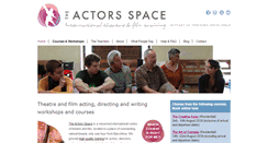 Desktop Screenshot of actors-space.org